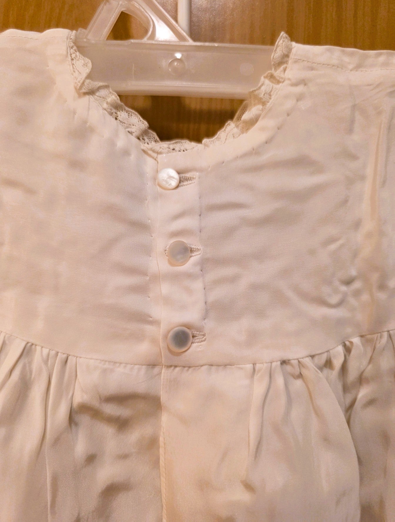 Antique Christening gown and slip, 1951, in perfect shape