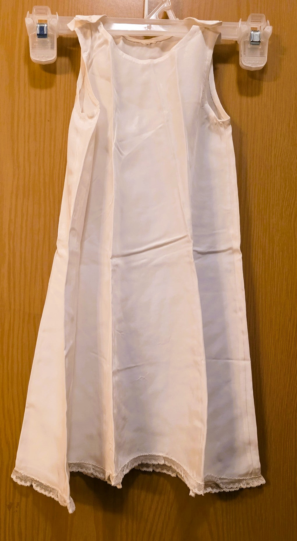 Antique Christening gown and slip, 1951, in perfect shape