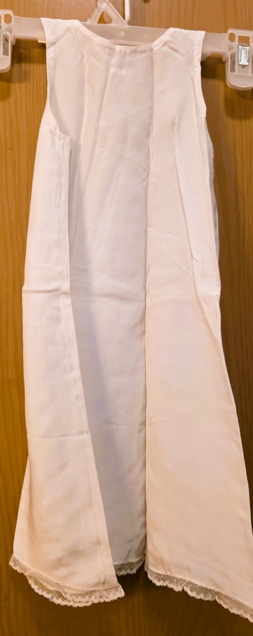Antique Christening gown and slip, 1951, in perfect shape