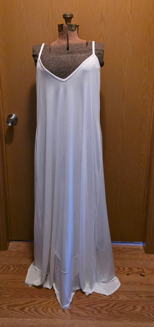New Blush #1267 Boho Wedding Dress, soft slip with lace over, 3X = 18 or 20