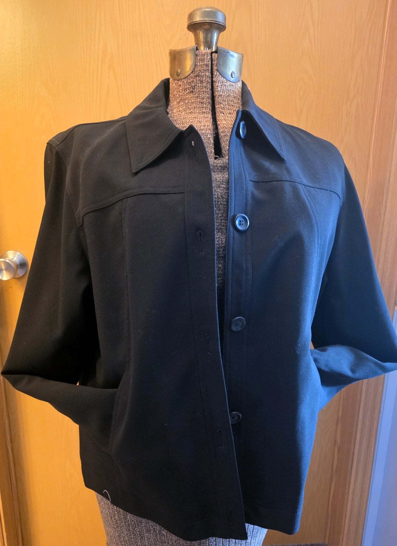 Vintage 2002 Coldwater Creek Black Tailored Jacket, Fully Lined