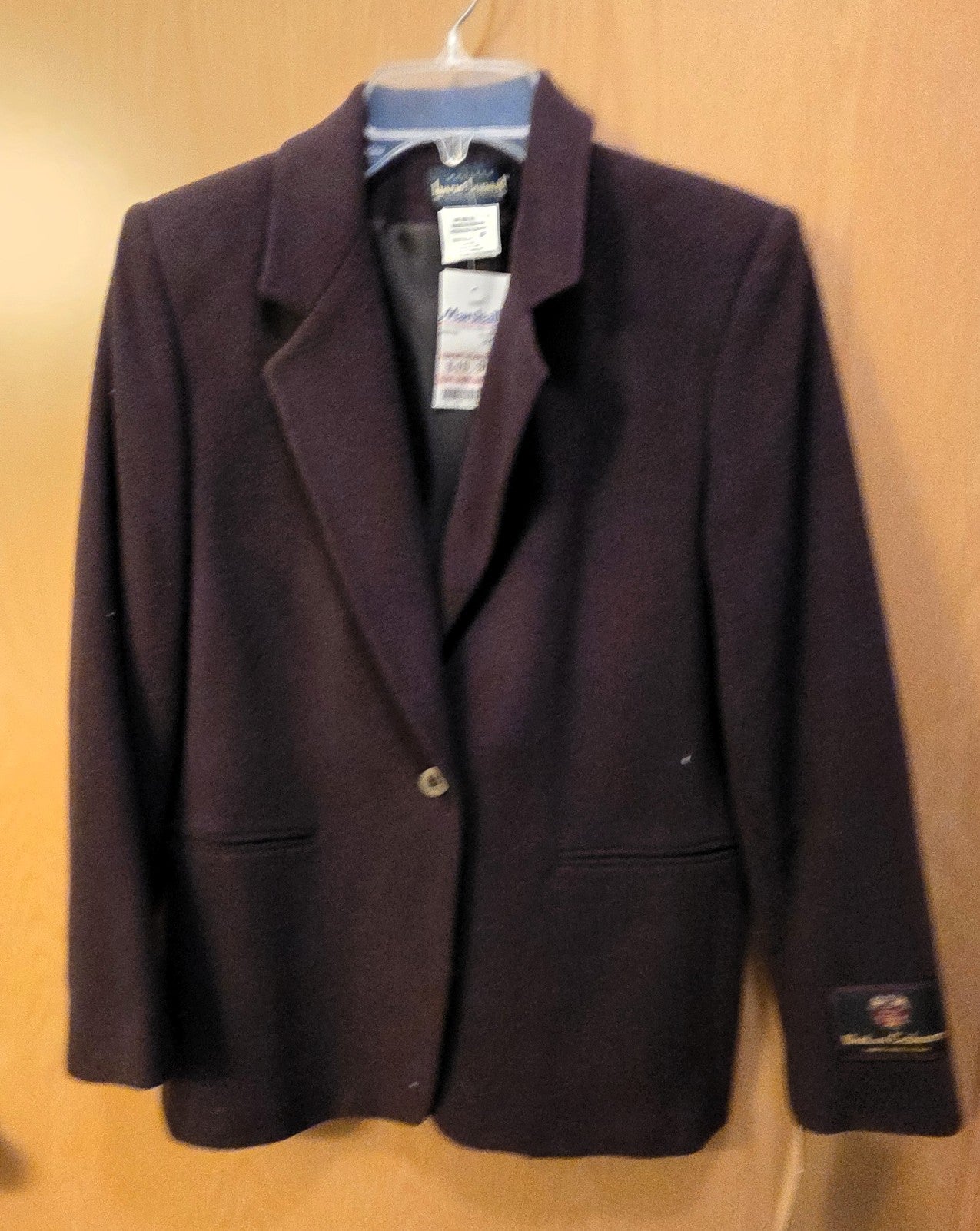 Vintage 2000 Harve Benard Wool & Cashmere Brown Blazer, Womens' 8 Petite