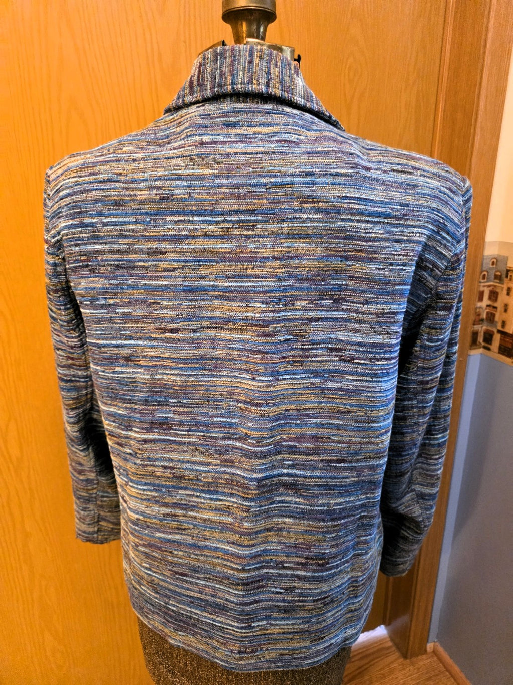 Vintage 1999 Coldwater Creek Jacket, Blue/Multi, Petite Large