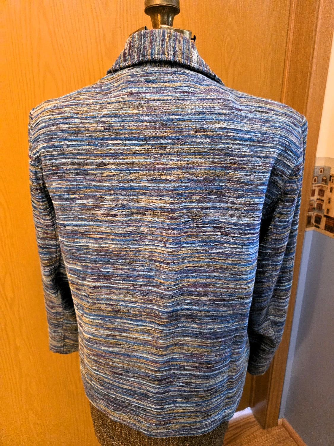 Vintage 1999 Coldwater Creek Jacket, Blue/Multi, Petite Large