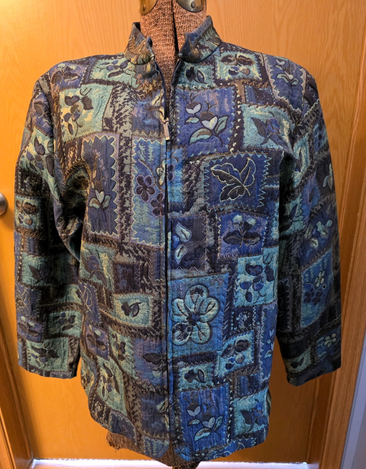 Vintage Coldwater Creek Blue/Multi Jacket, Large