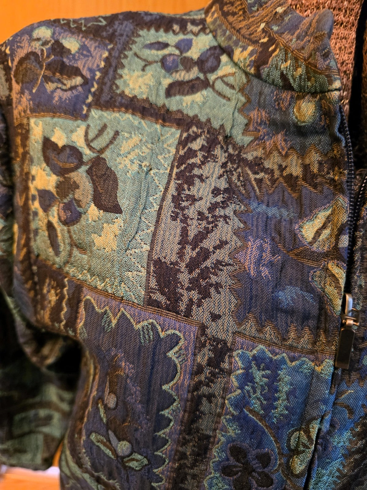 Vintage Coldwater Creek Blue/Multi Jacket, Large