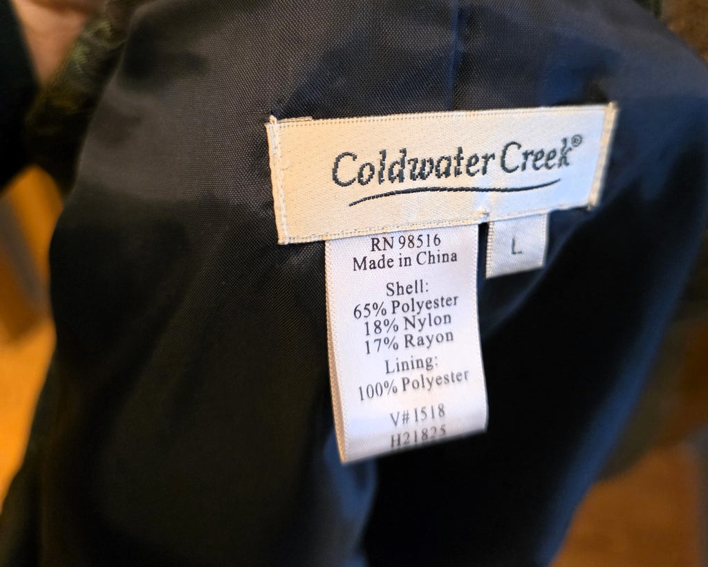 Vintage Coldwater Creek Blue/Multi Jacket, Large