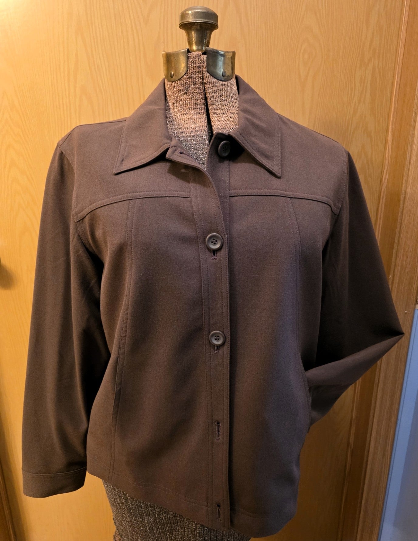 Vintage 1999 Coldwater Creek Brown Jacket, Petite Large, New with tags