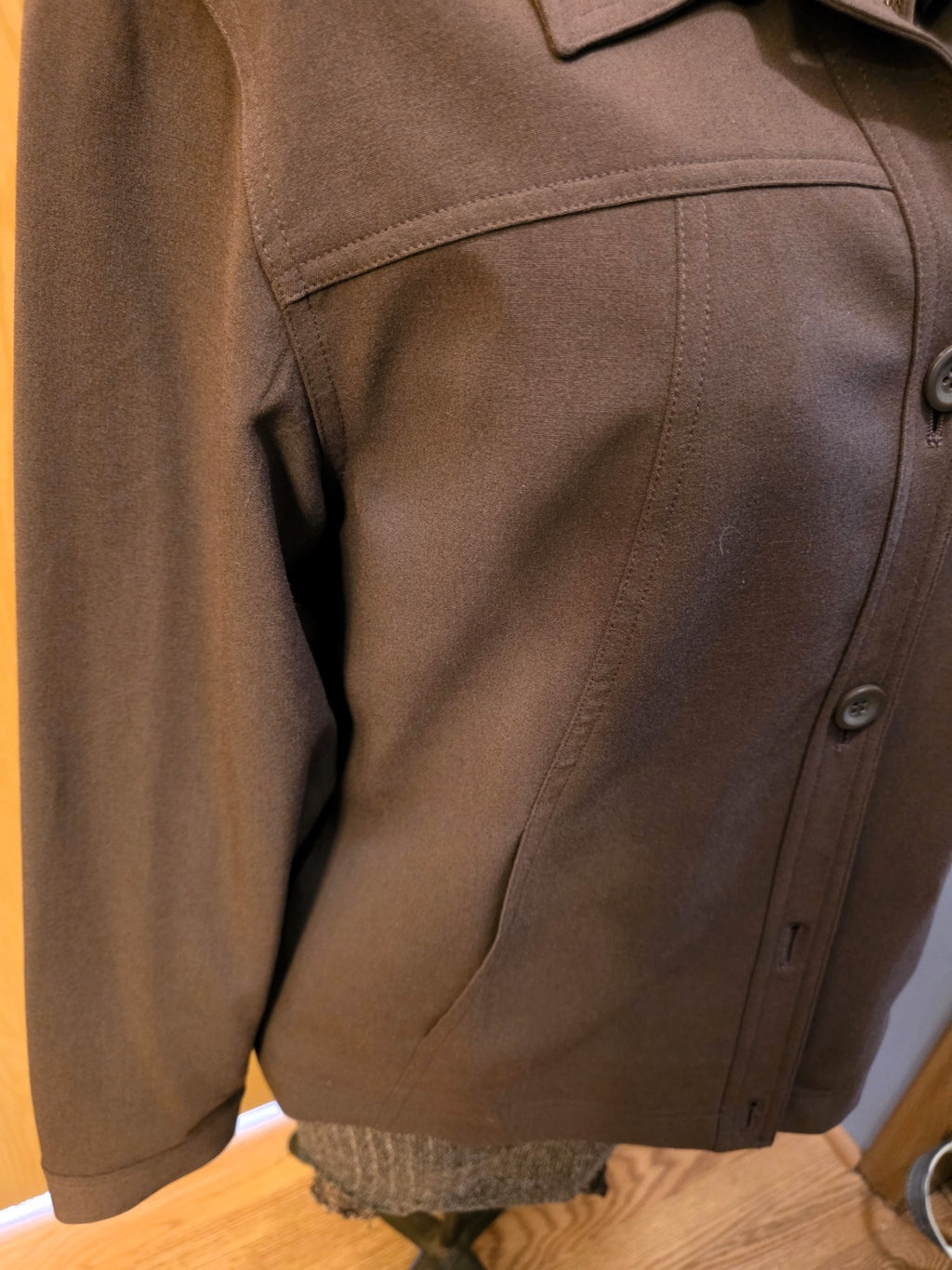 Vintage 1999 Coldwater Creek Brown Jacket, Petite Large, New with tags