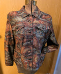 Vintage 1999 Coldwater Creek Brown/Multi Jacket, Petite Large