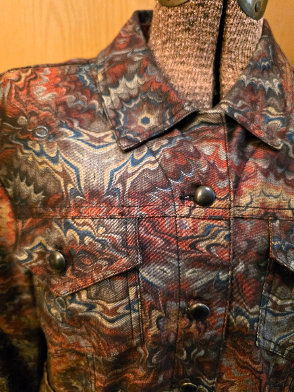 Vintage 1999 Coldwater Creek Brown/Multi Jacket, Petite Large