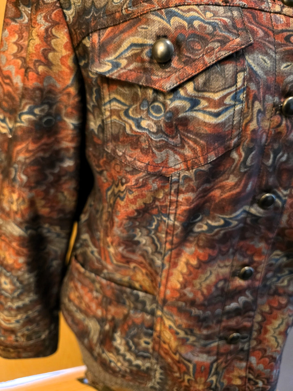 Vintage 1999 Coldwater Creek Brown/Multi Jacket, Petite Large