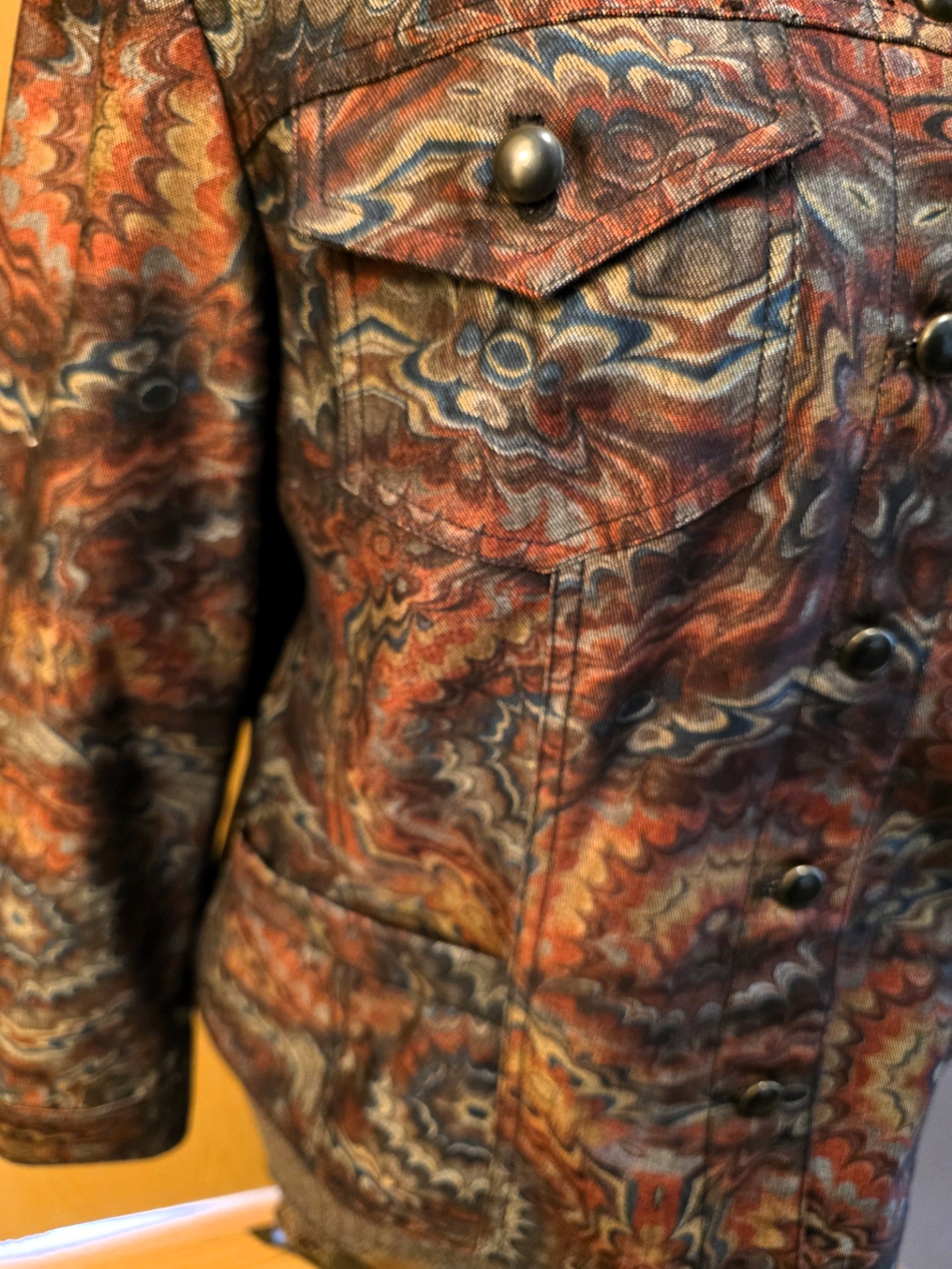 Vintage 1999 Coldwater Creek Brown/Multi Jacket, Petite Large