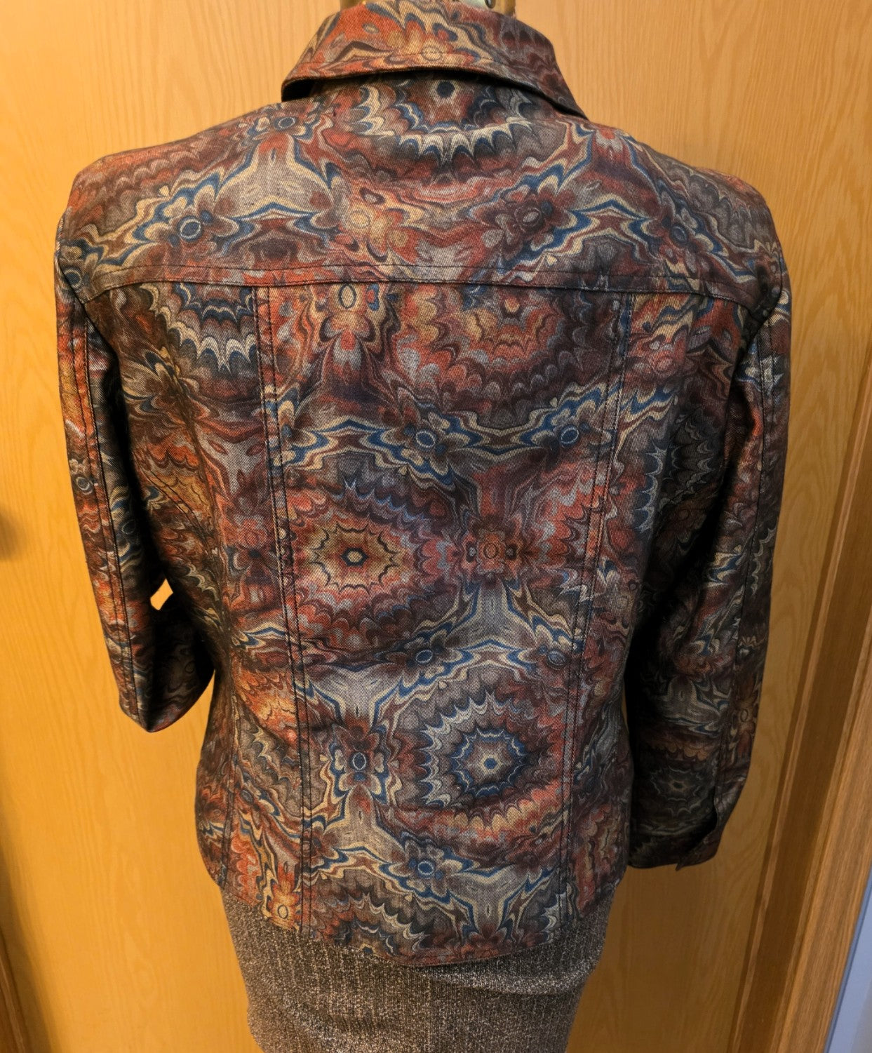 Vintage 1999 Coldwater Creek Brown/Multi Jacket, Petite Large