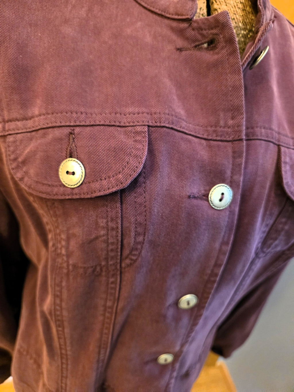 Vintage 2000 Coldwater Creek Burgundy/Purple Jacket, Petite Large