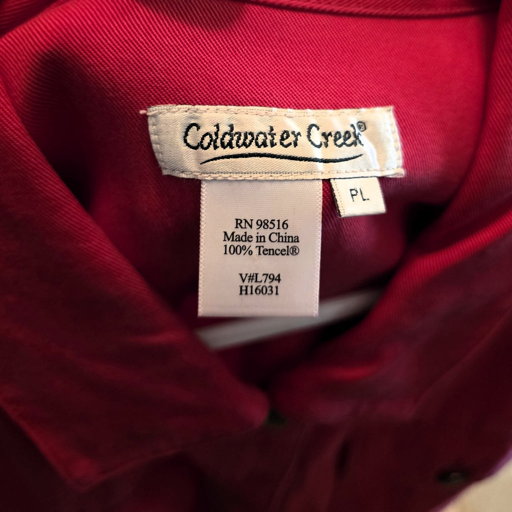 Vintage 2000 Coldwater Creek Red Jacket, Petite Large