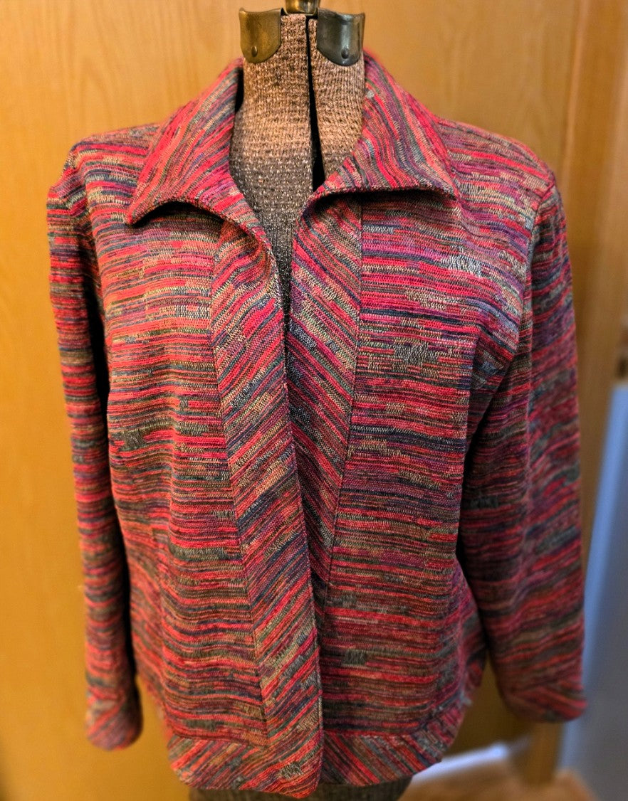 Vintage 1999 Red/Multi Coldwater Creek Jacket, Petite XL